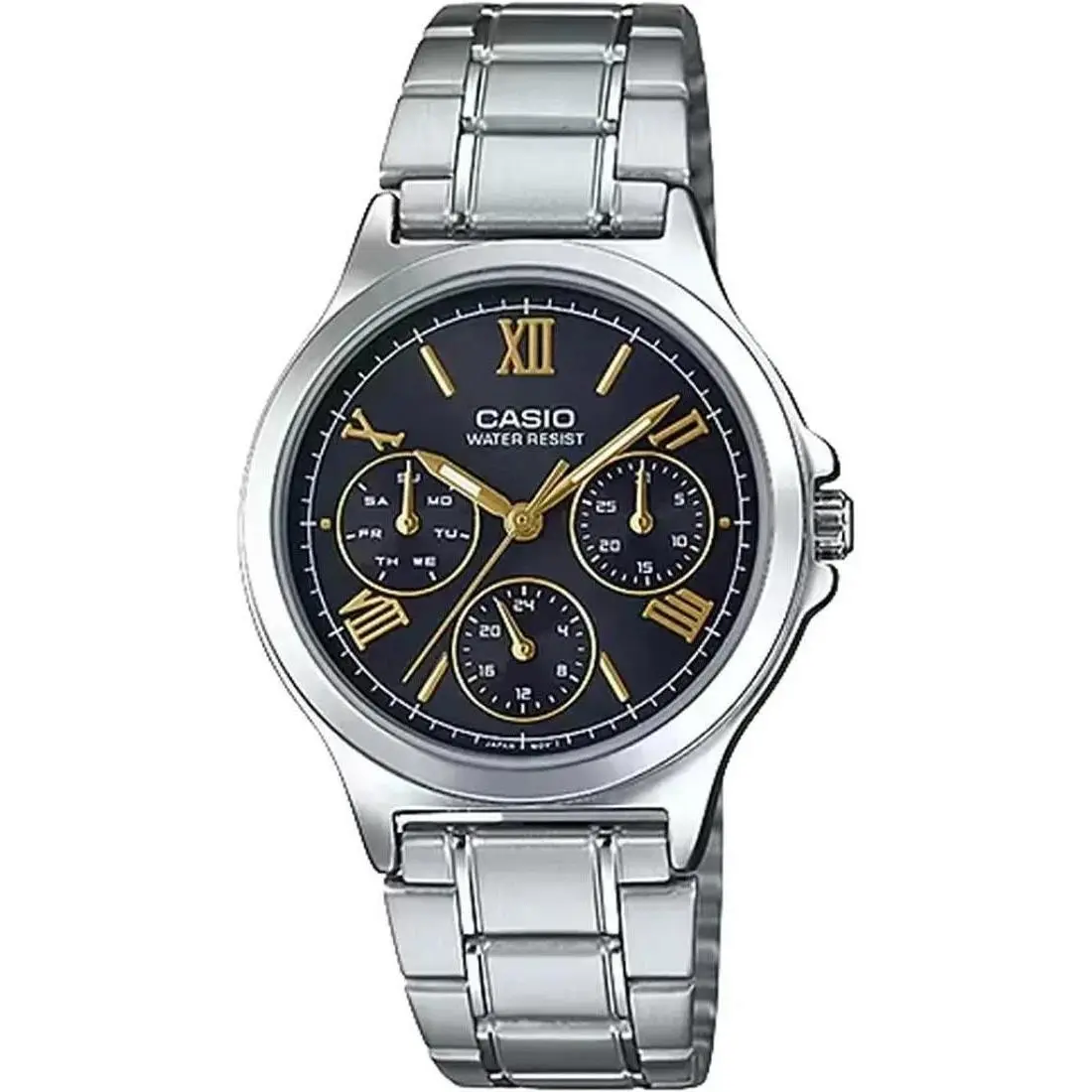 LTP-V300D-1A2 Women`s Silver Stainless Steel Watch Multi-dial Analog by Casio