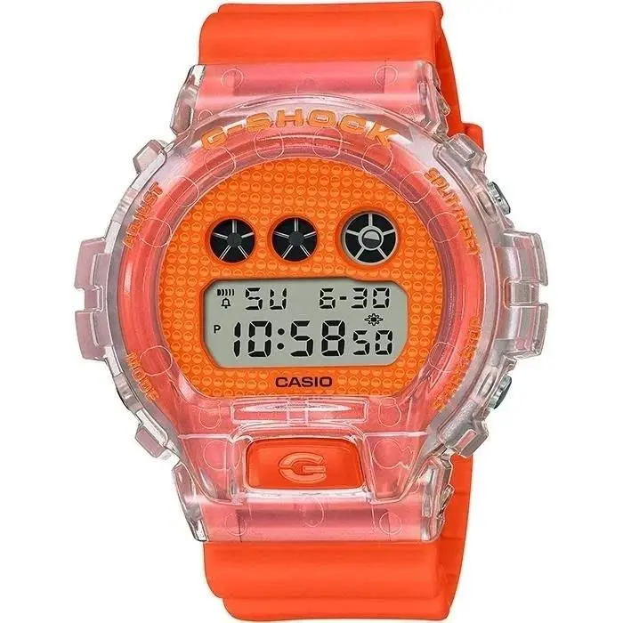 Casio G-shock DW-6900GL-4JR Lucky Drop Series Digital Watch Orange 50mm