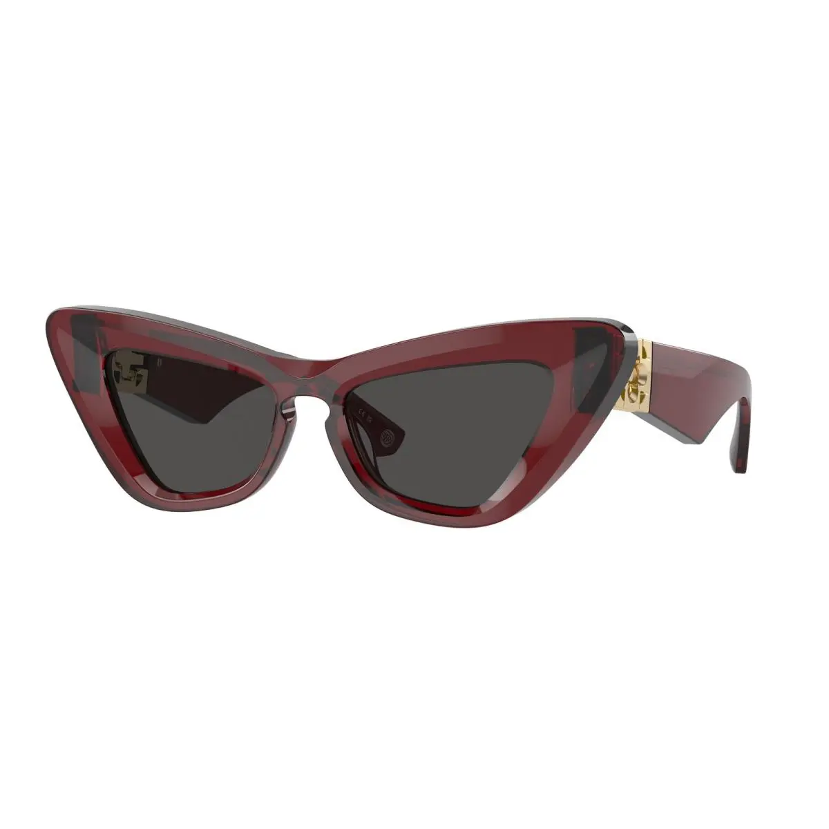 Burberry BE 4421 U Bordeaux Dark Grey 412887 Size 51 Sunglasses