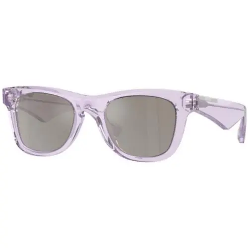 BE 4426 Violet / Light Grey Mirror Silver 40956G Size 50 Sunglasses by Burberry