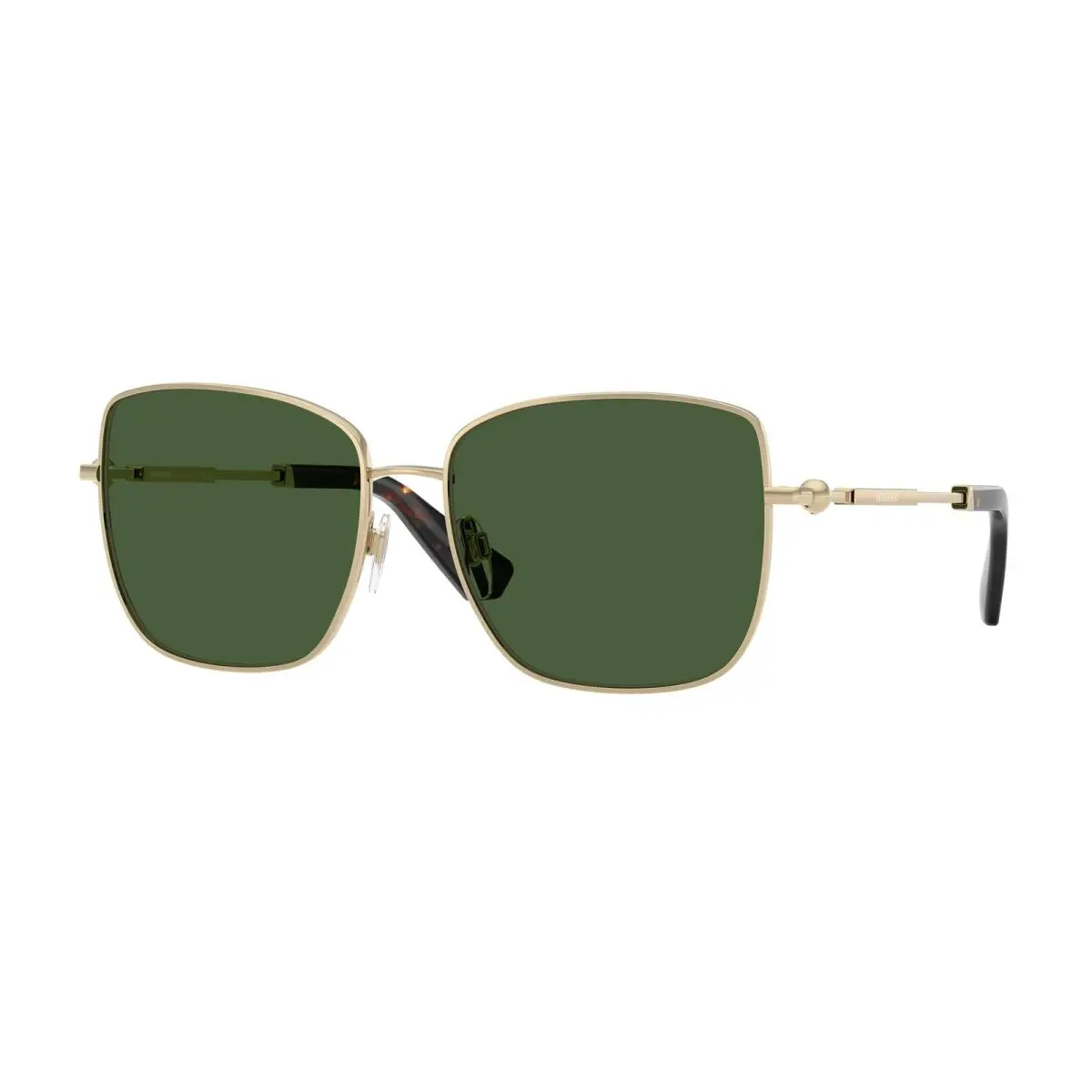 Burberry BE 3158 Light Gold / Dark Green 110971 Size 58 Sunglasses