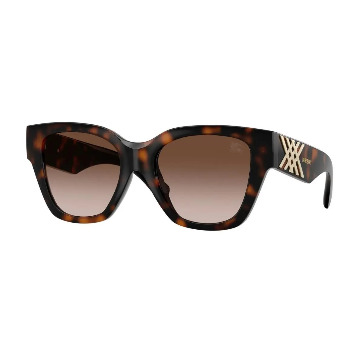 Burberry BE 4489 U Dark Havana / Brown Gradient 300213 Size 53 Sunglasses