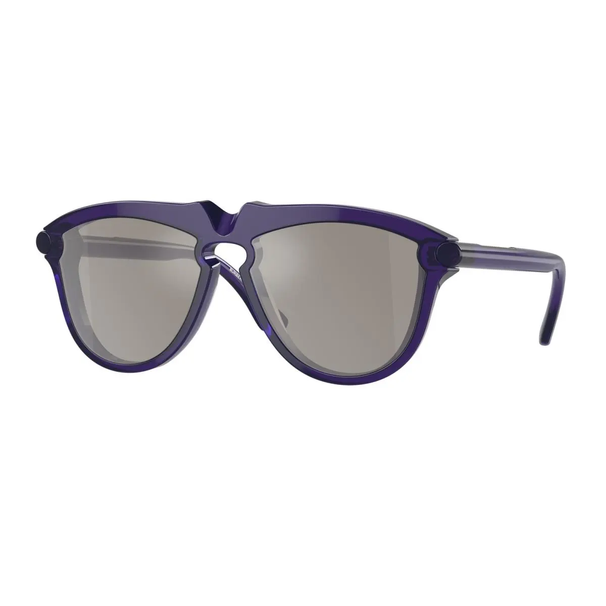 BE 4417 U Violet Light Grey Mirror Silve 41056G Size 58 Sunglasses by Burberry