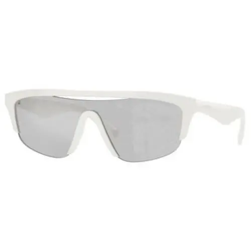 BE 4460 U White / Light Grey Tampo Silver 417269 Size 40 Sunglasses by Burberry