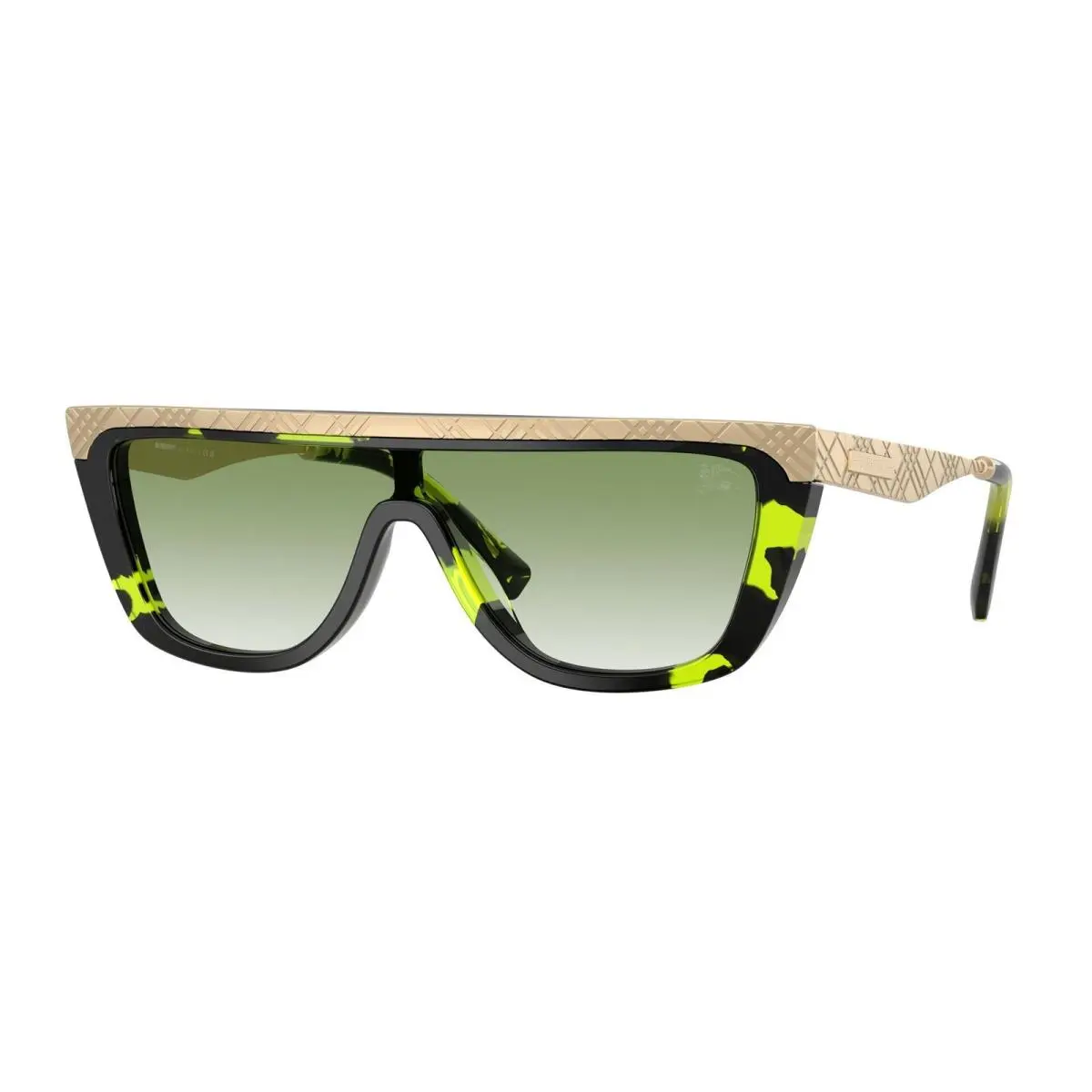 Burberry BE 3174 Green Havana / Clear Gradient 13598E Size 28 Sunglasses