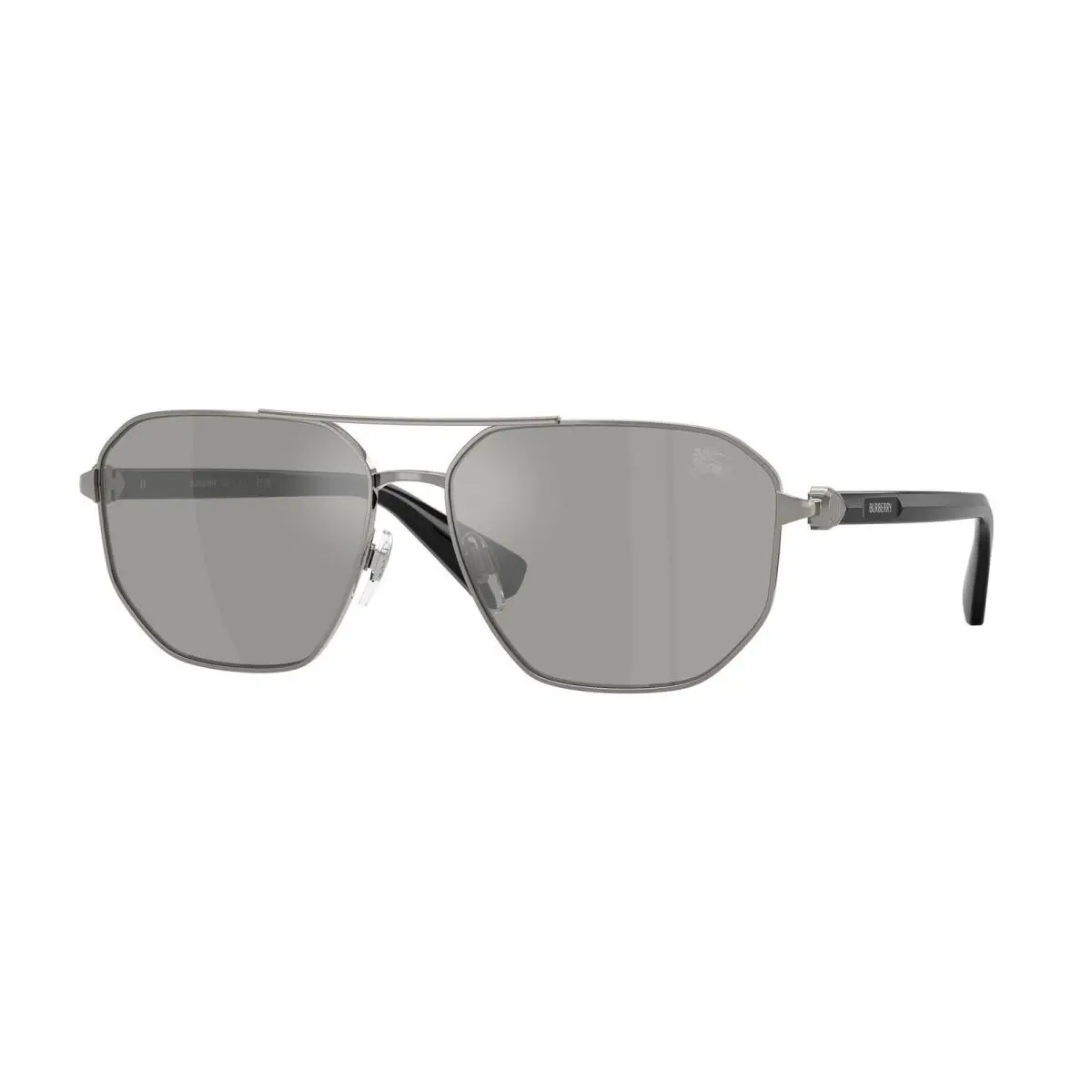 Burberry BE 3166 Gunmetal / Light Grey Mirror Silver 10036G Size 60 Sunglasses