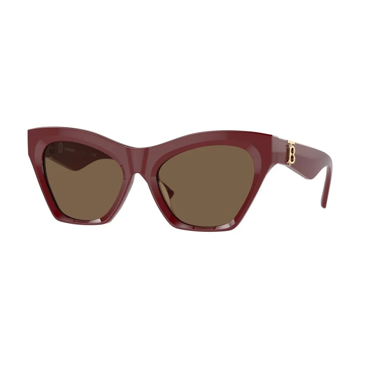 BE 4420 U Bordeaux Dark Brown 411973 Size 55 Sunglasses by Burberry