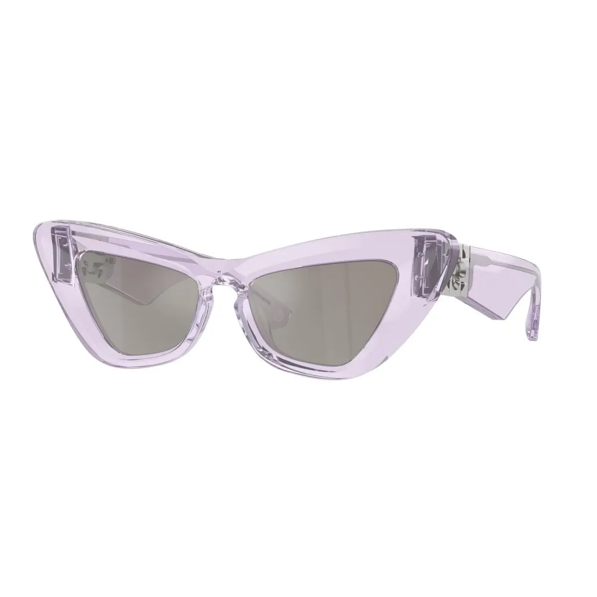 BE 4421 U Violet Light Grey Mirror Silve 40956G Size 51 Sunglasses by Burberry