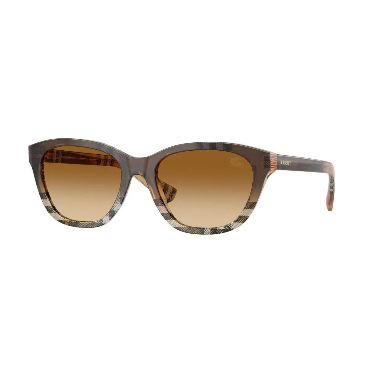 Burberry BE 4486 Check Gradient Sand / Brown 420213 Size 54 Sunglasses