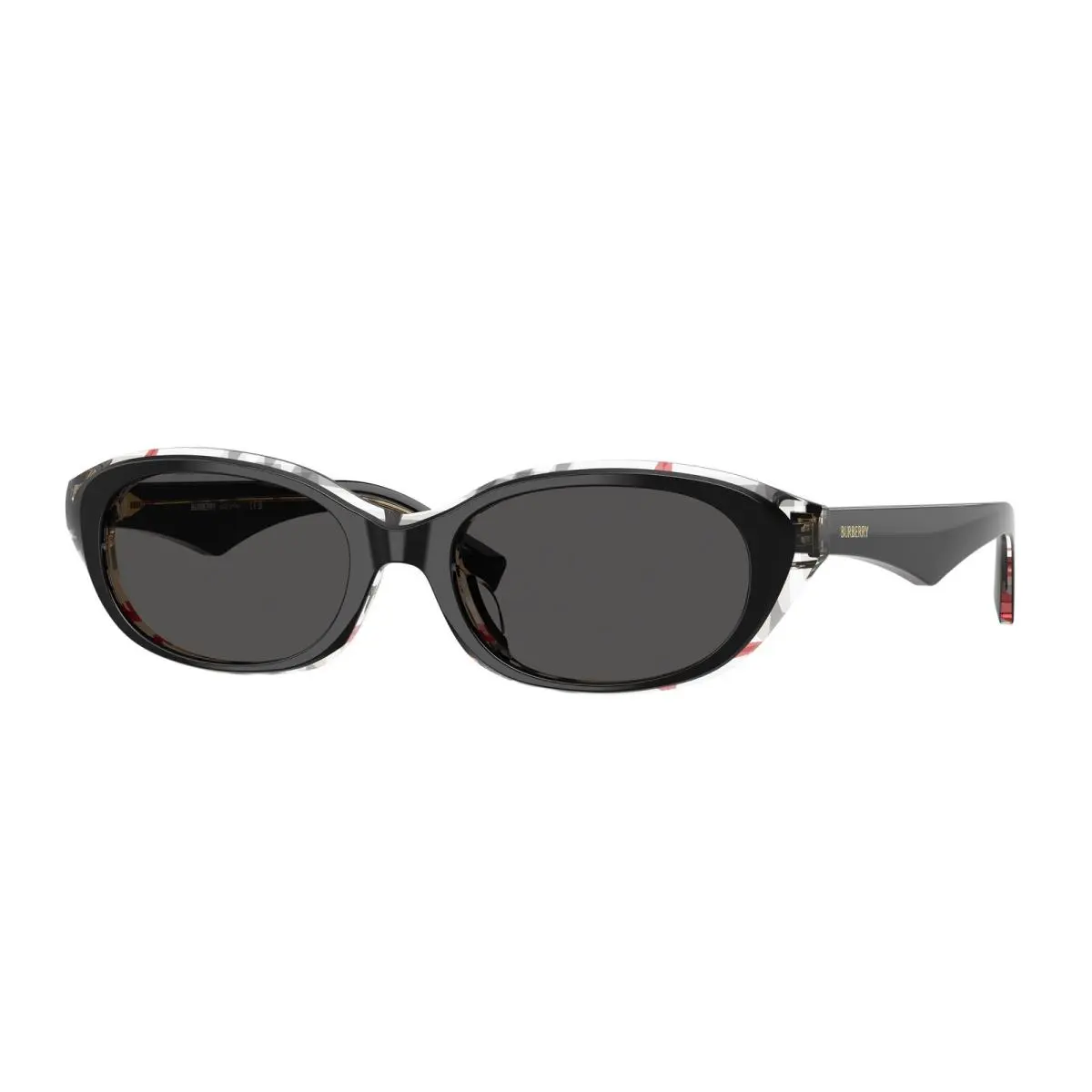 BE 4447 D Top Black Vintage Check / Dark Grey 412187 Size 55 Sunglasses by Burberry