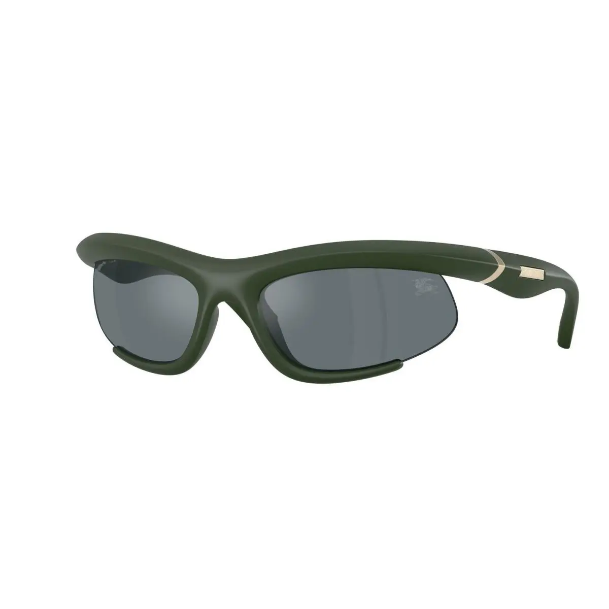 BE 4462 Matte Green / Grey Mirror Black 41876G Size 64 Sunglasses by Burberry