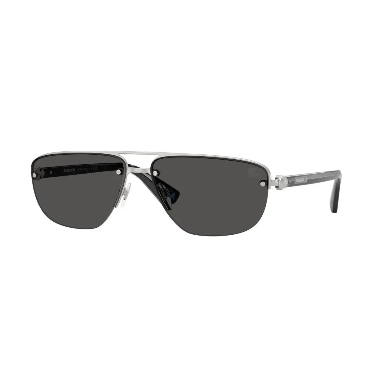 Burberry BE 3164 Silver / Dark Grey Polyamide Standard 100587 Size 62 Sunglasses