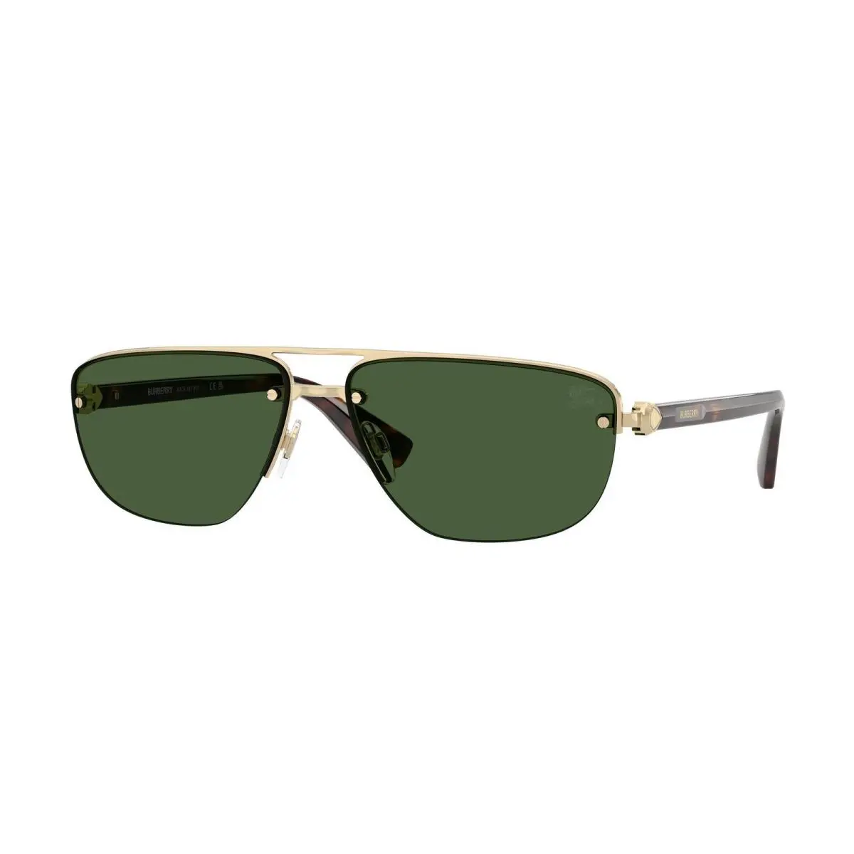 BE 3164 Light Gold / Dark Green 110971 Size 62 Sunglasses by Burberry