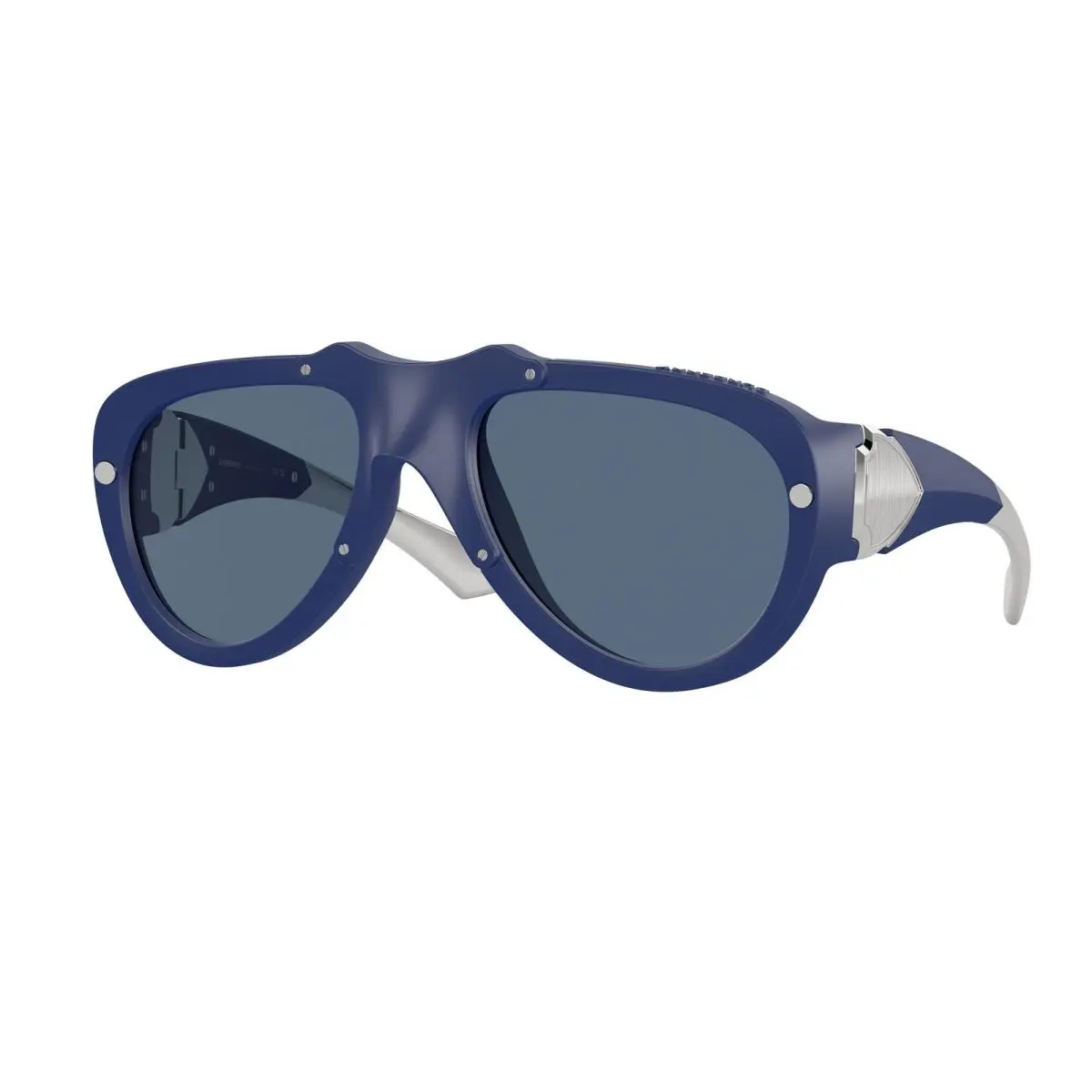 BE 4433 U Blue Rubber Dark 413980 Size 57 Sunglasses by Burberry