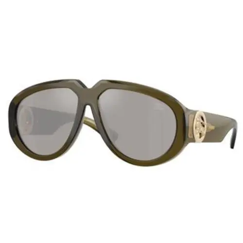 BE 4479 U Green / Light Grey Mirror Silver 41946G Size 58 Sunglasses by Burberry