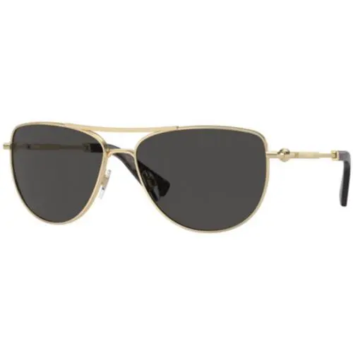 Burberry BE 3149 Light Gold / Dark Grey 110987 Size 60 Sunglasses