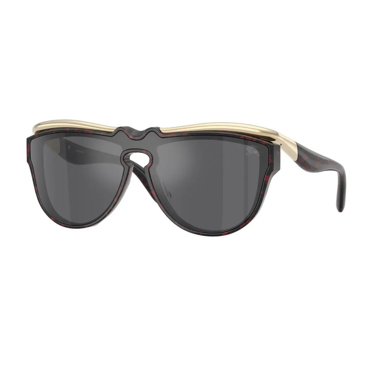 Burberry BE 3162 U Red Havana / Grey Mirror Silver 11096G Size 39 Sunglasses