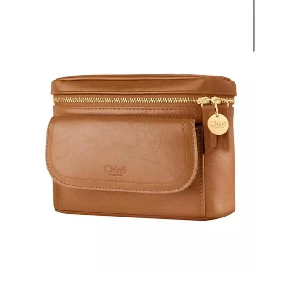 Chloe Parfums Cosmetic Case W/ Goldtone Hardware Vanity Case Travel