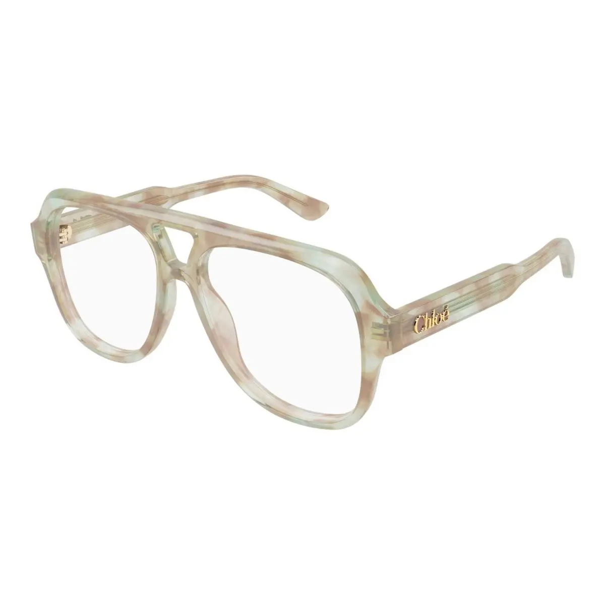 CH0339O Light Green Havana 005 Eyeglasses by Chloé