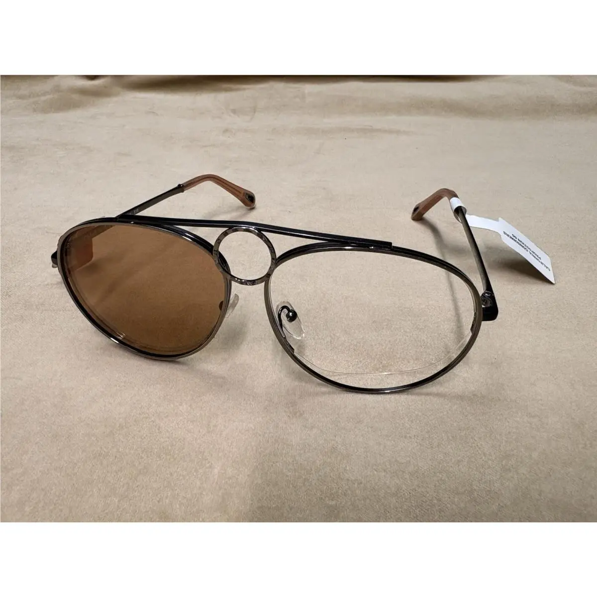 Chloé CE144S 028 Aviator Eyeglasses Frame Black Brown 61-13-140 Italy
