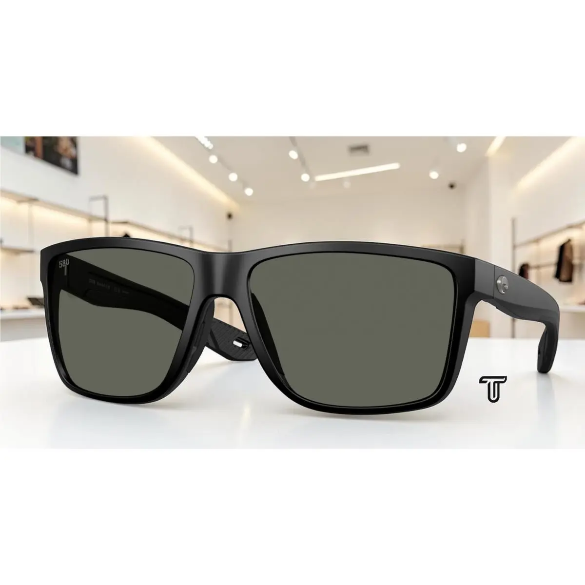 Costa 6S9135 01 Broadbill Ii Xl Matte Black Gray Polarized 62mm Men`s Sunglasses by Costa Del Mar