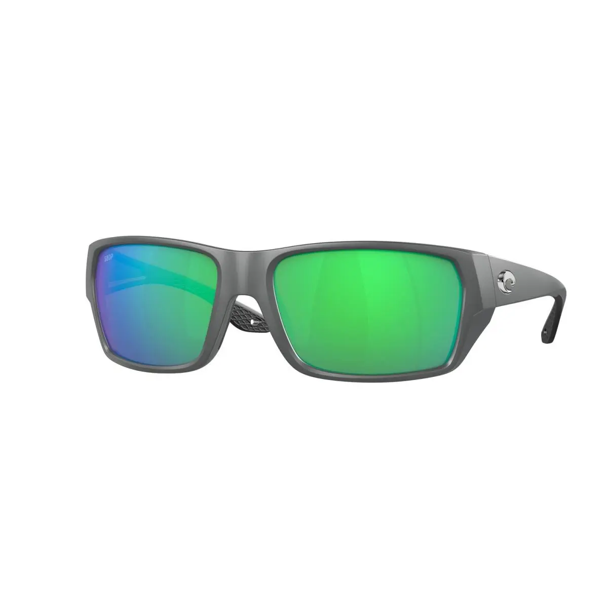 Costa Del Mar 06 S 9113 Tailfin Matte Gray Green Mirro 911311 Size 57 Sunglasses