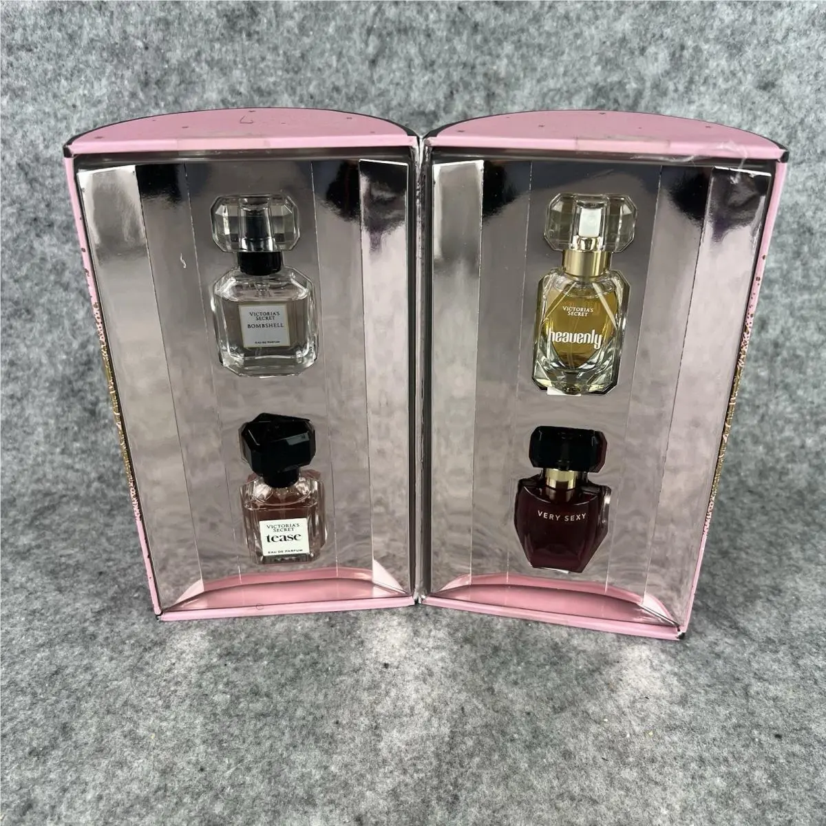 Victorias Secret Mini Perfume Gift Set 4 Pack Bombshell Tease Heavenly Very Sexy