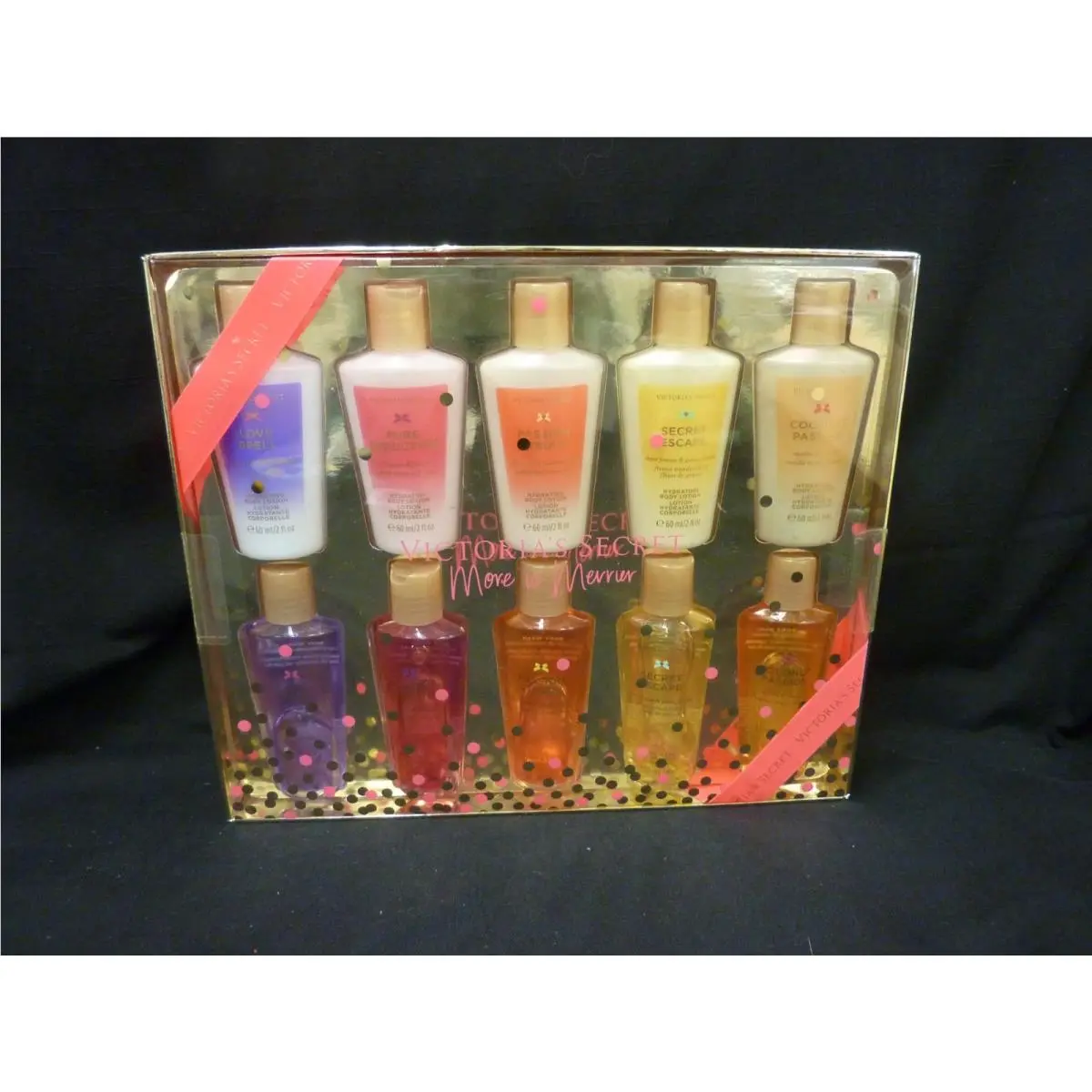 Victoria`s Secret More IS Merrier 10 PC Fragrance Set Body Wash Lotions
