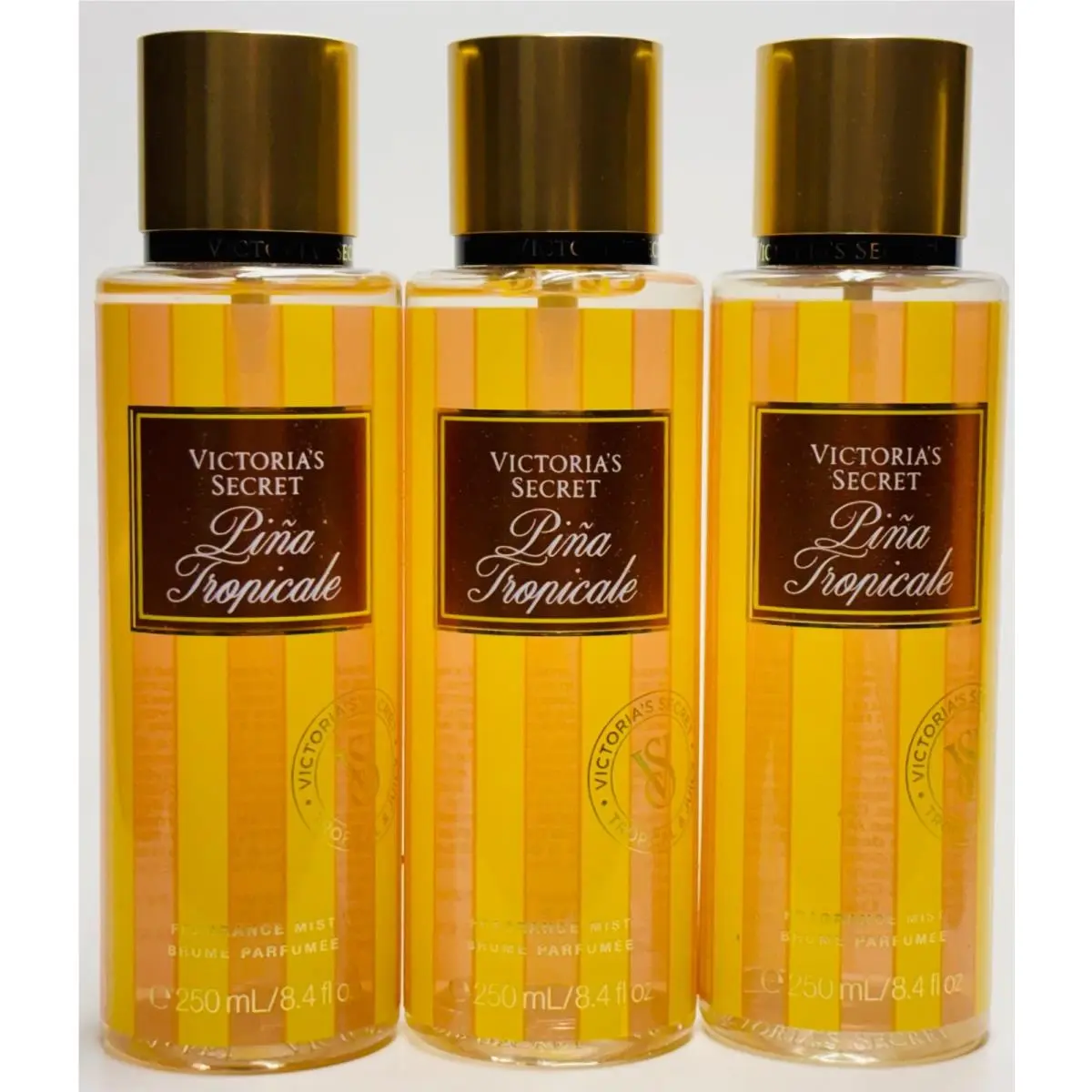 3 Victoria`s Secret Pina Tropicale Fine Fragrance Body Mist Spray 8.4oz