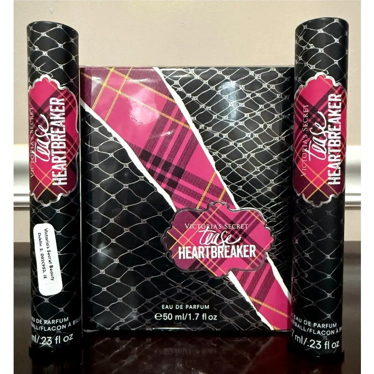 Victoria`s Secret Lot of 3 Tease Heartbreaker Rollerballs Perfume