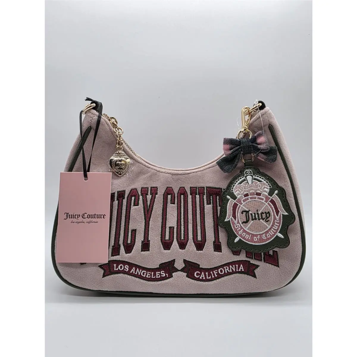 Dusty Blush Couture University Crescent Shoulder Bag by Juicy Couture