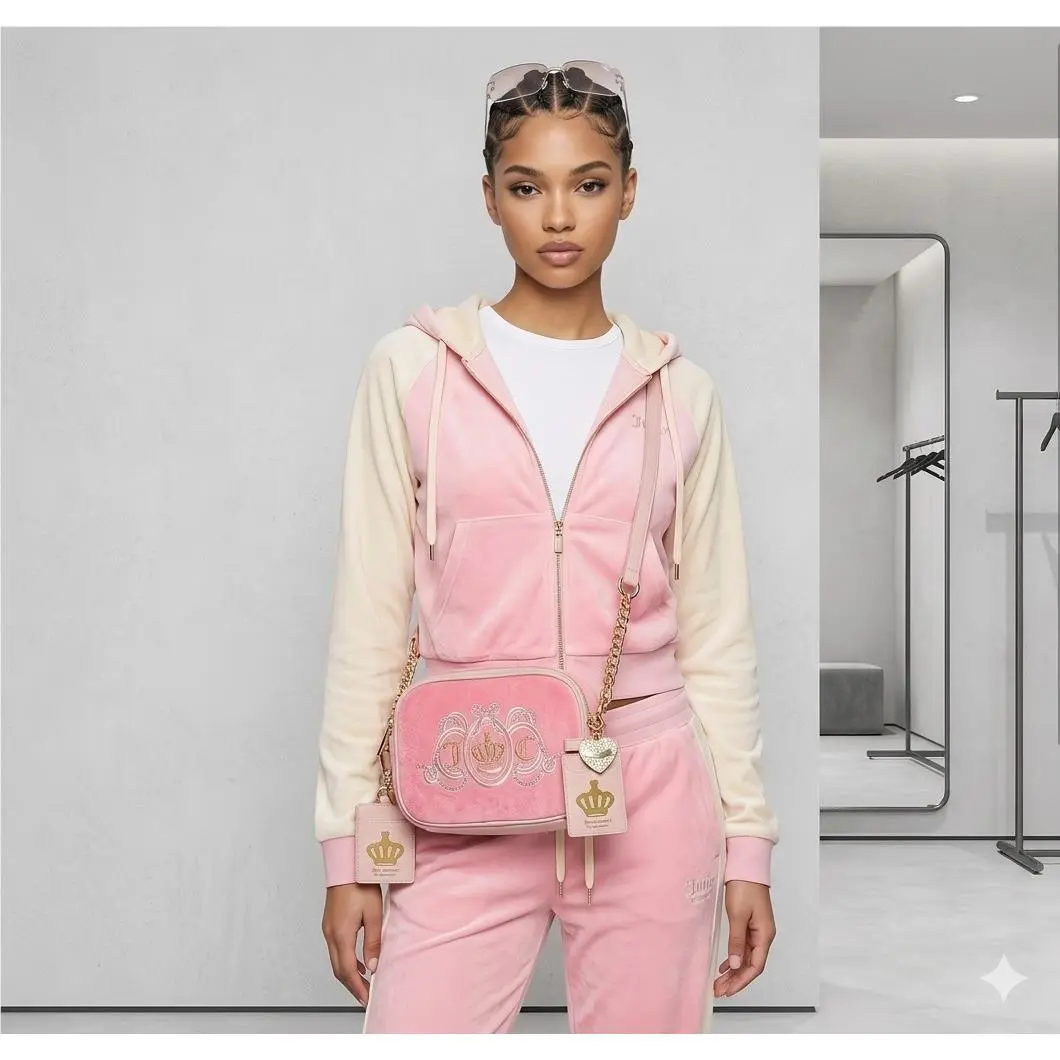 Crossbody Pink Camera Bag/nwt Club Crystal by Juicy Couture