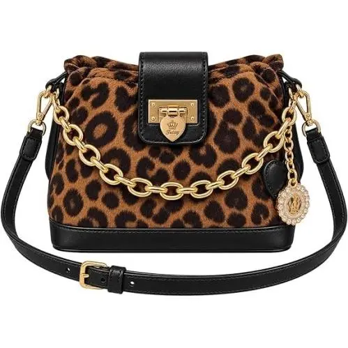 Fashionable Juicy Bucket Bag Crossbody Leapord Y2K by Juicy Couture