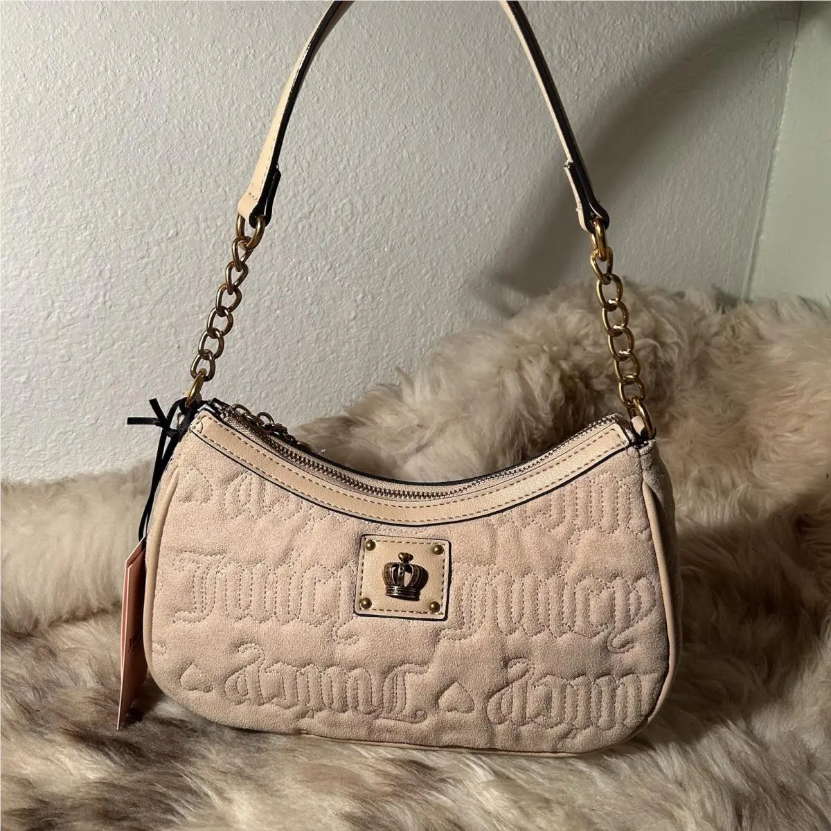 Totally Juicy Quilted Shoulder Bag - Buff Beige by Juicy Couture