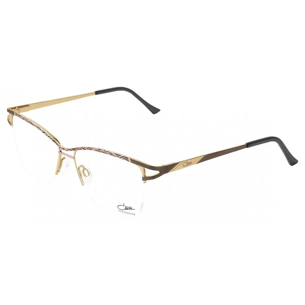 Vintage Mod. 1243 003 Cat Eye Rose Gold 53 mm Women`s Eyeglasses Frame by Cazal