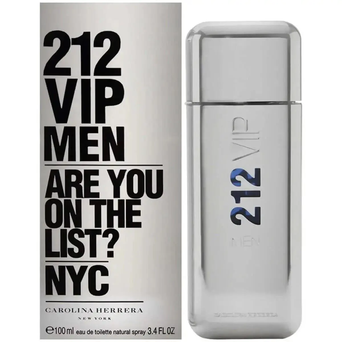 212 Vip Men Eau de Toilette Edt 3.4 oz Mens 166 by Carolina Herrera