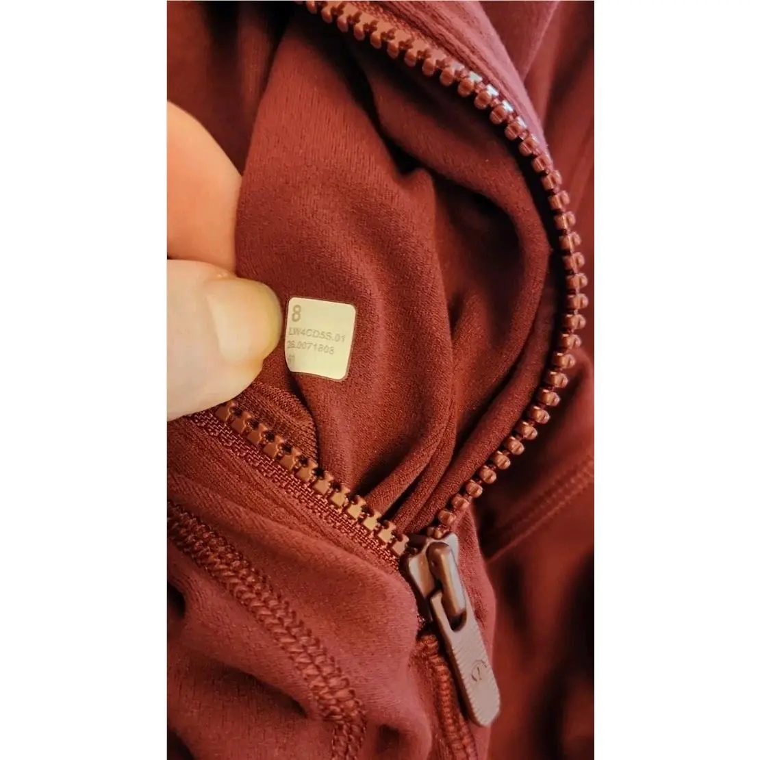 Lululemon clothing - Lululemon Define jacket Nulu - Define jacket Nulu - W4CD5S - burgundy bay (UPC: 000158549994) 8