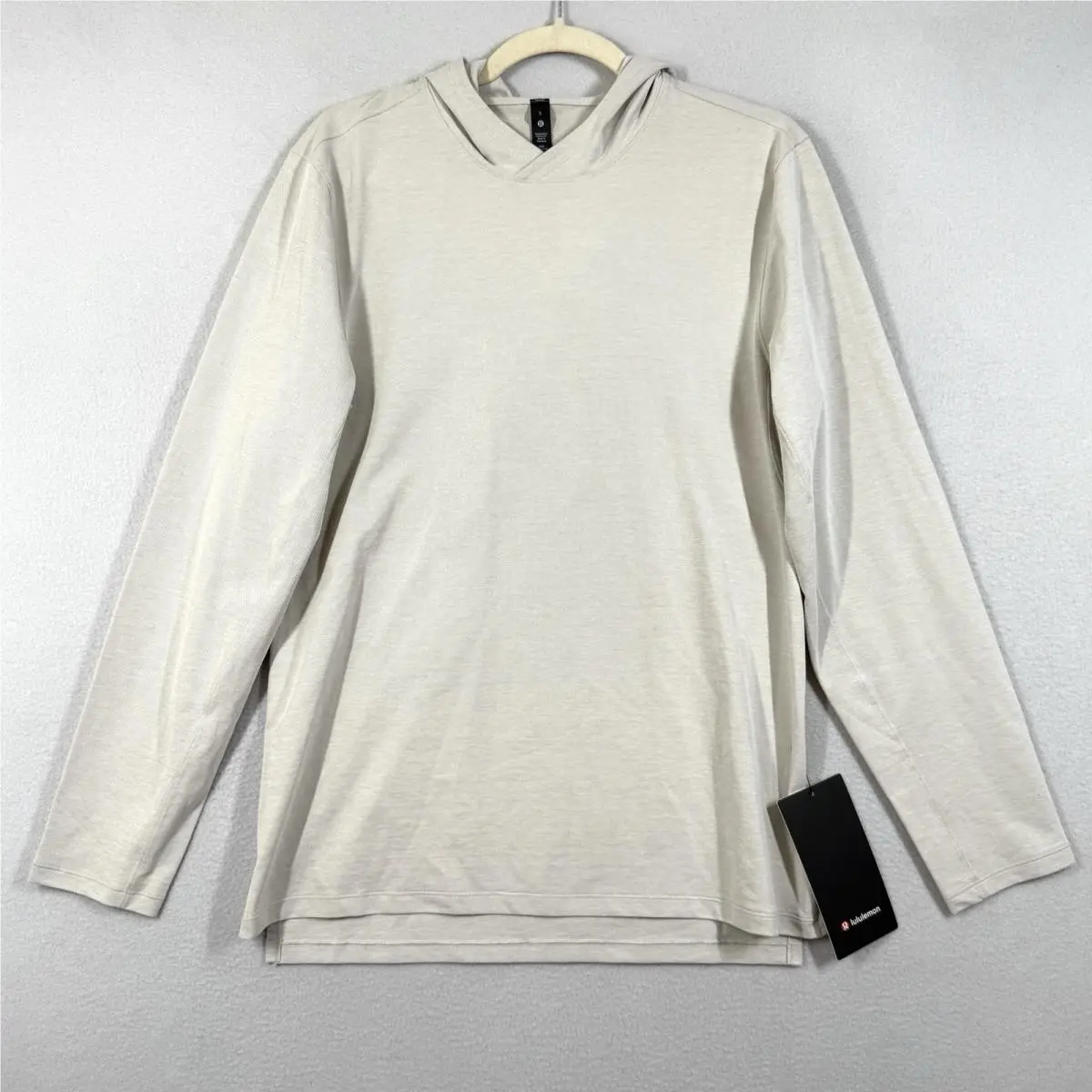 Lululemon Lightweight Hoodie Mens Small Pullover Oxford Raw Linen Hooded