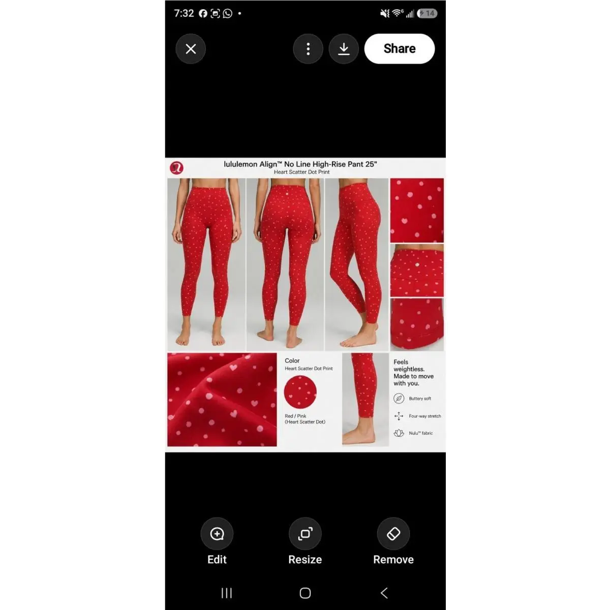 Lululemon clothing - LW5IXWS HSD3 - LW5IXWS HSD3 - Red 1