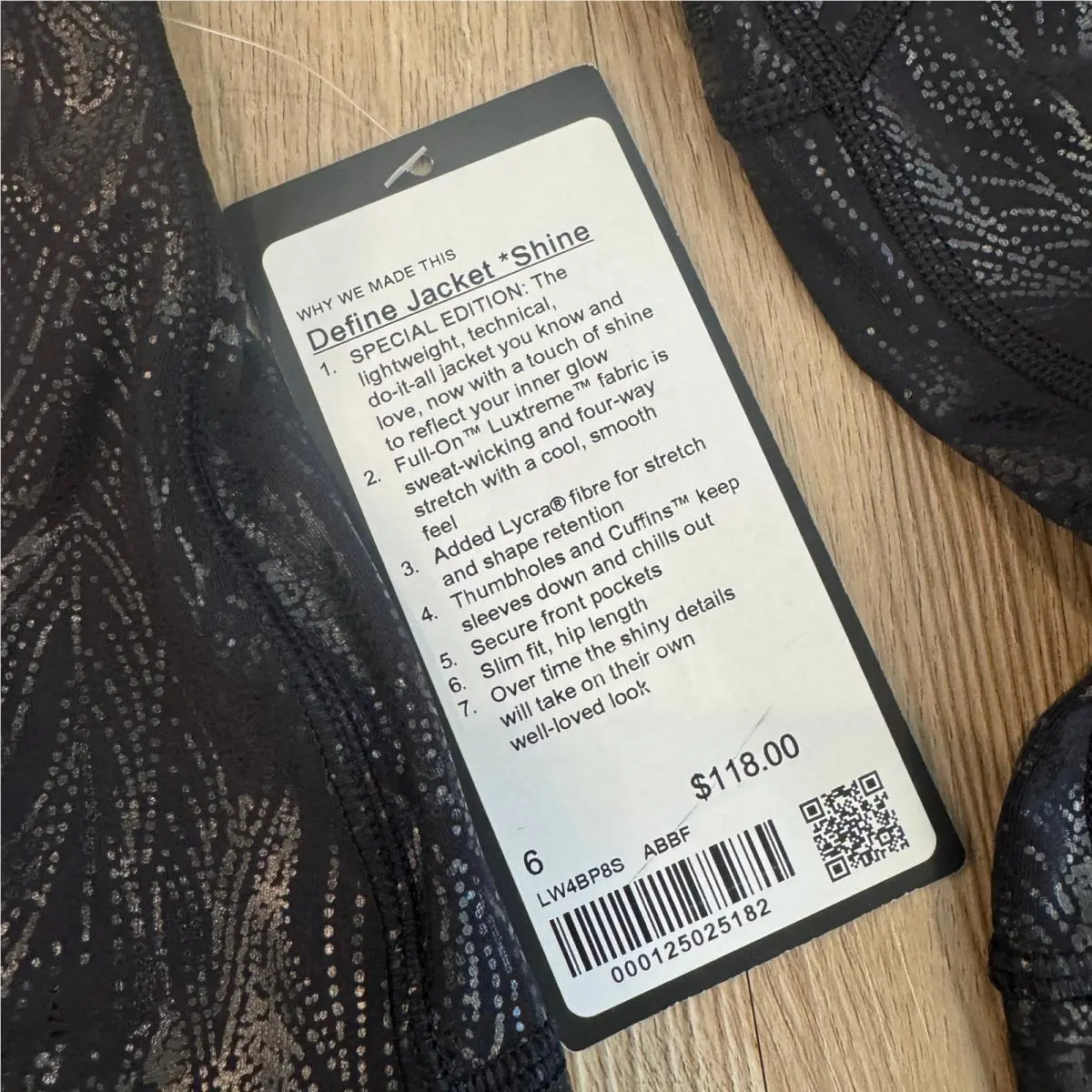 Lululemon clothing - Define Jacket *Shine - Define Jacket - Black 5