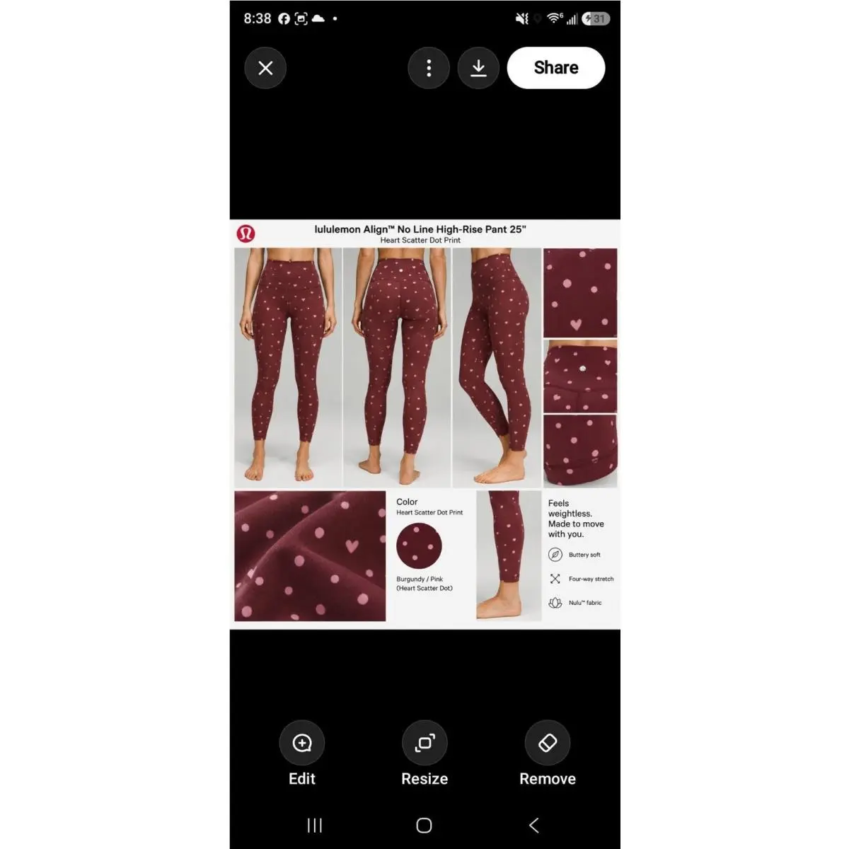 Lululemon clothing - LW5IXWS - LW5IXWS - Red 1
