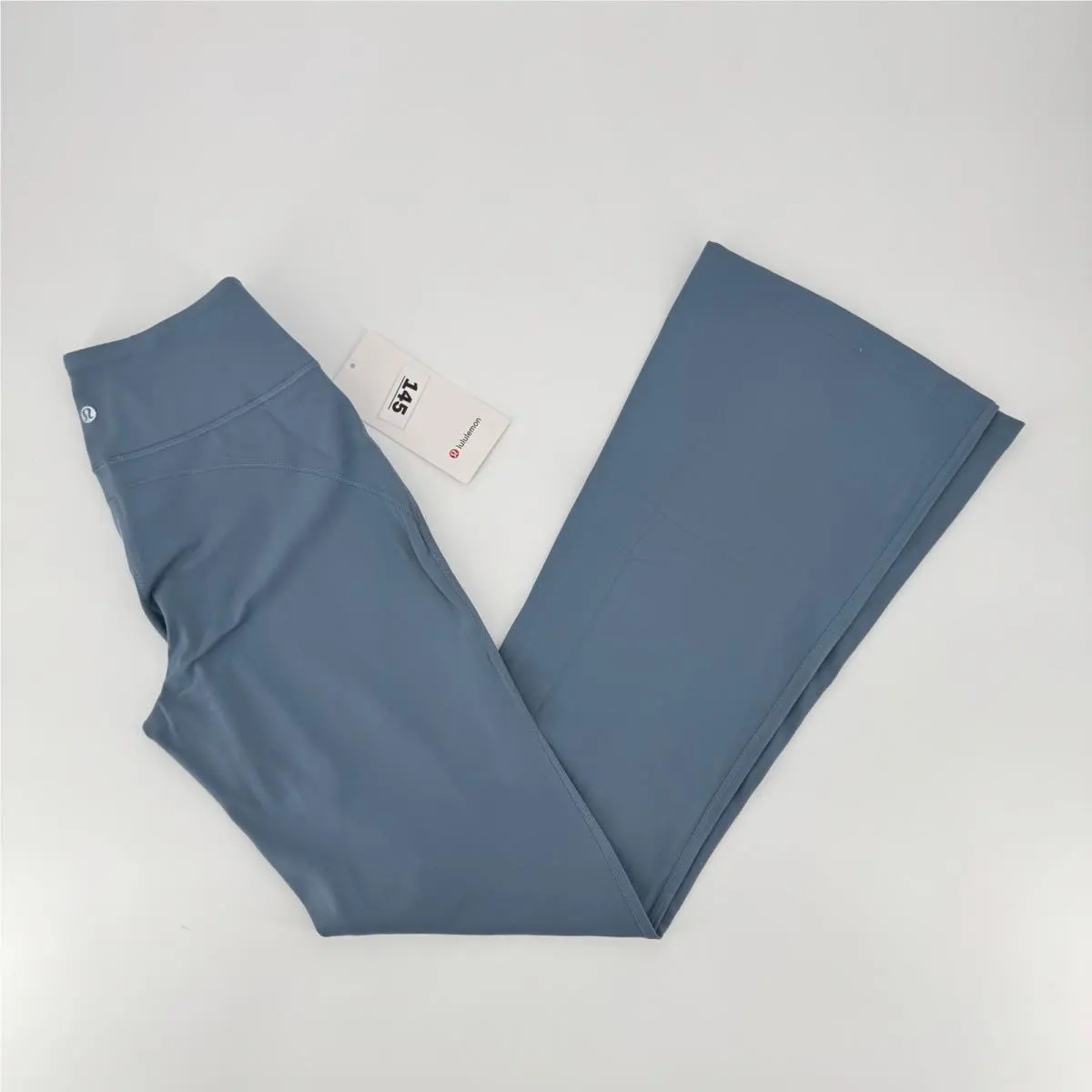 Lululemon Groove Nulu HR Flared Pant Regular Stlb Steele Blue LW5HD8R Size 8