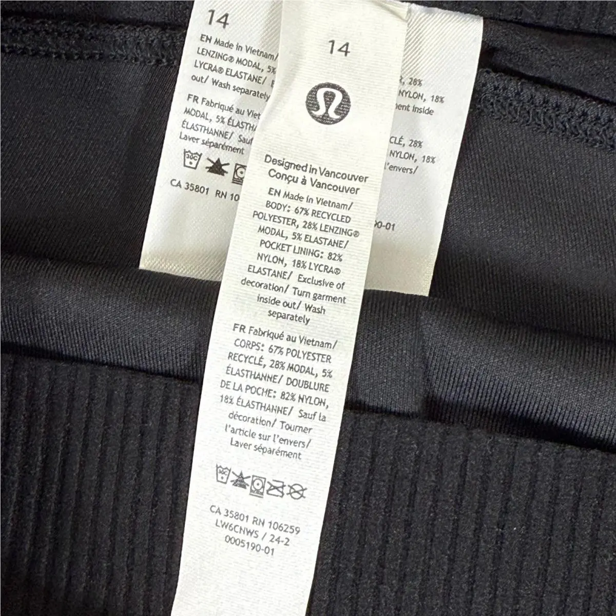 Lululemon clothing - Black 2