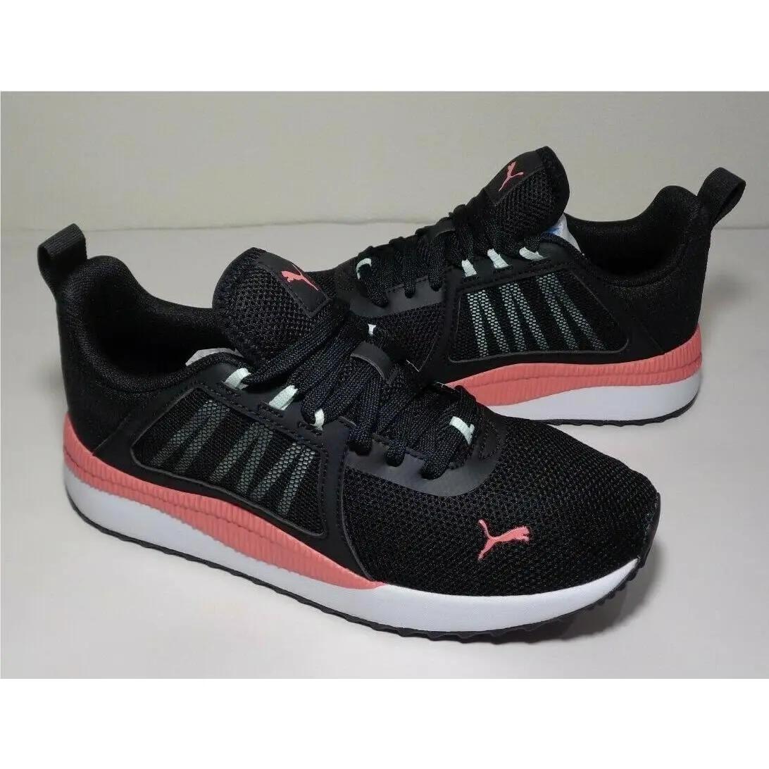 Puma Size 8.5 M Pacer Net Cage Black Coral Sneakers Women`s Shoes