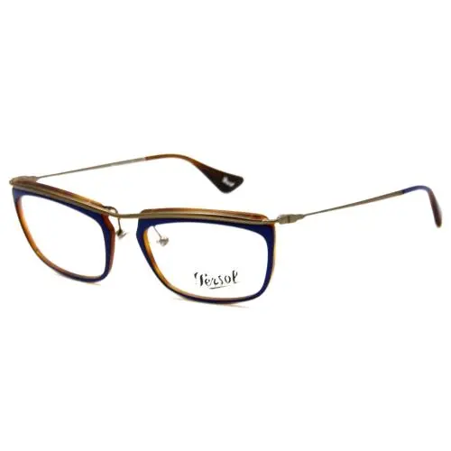 Persol P3084-V 1009 Blue ON Matte Havana-gunmetal Eyeglasses 53-19