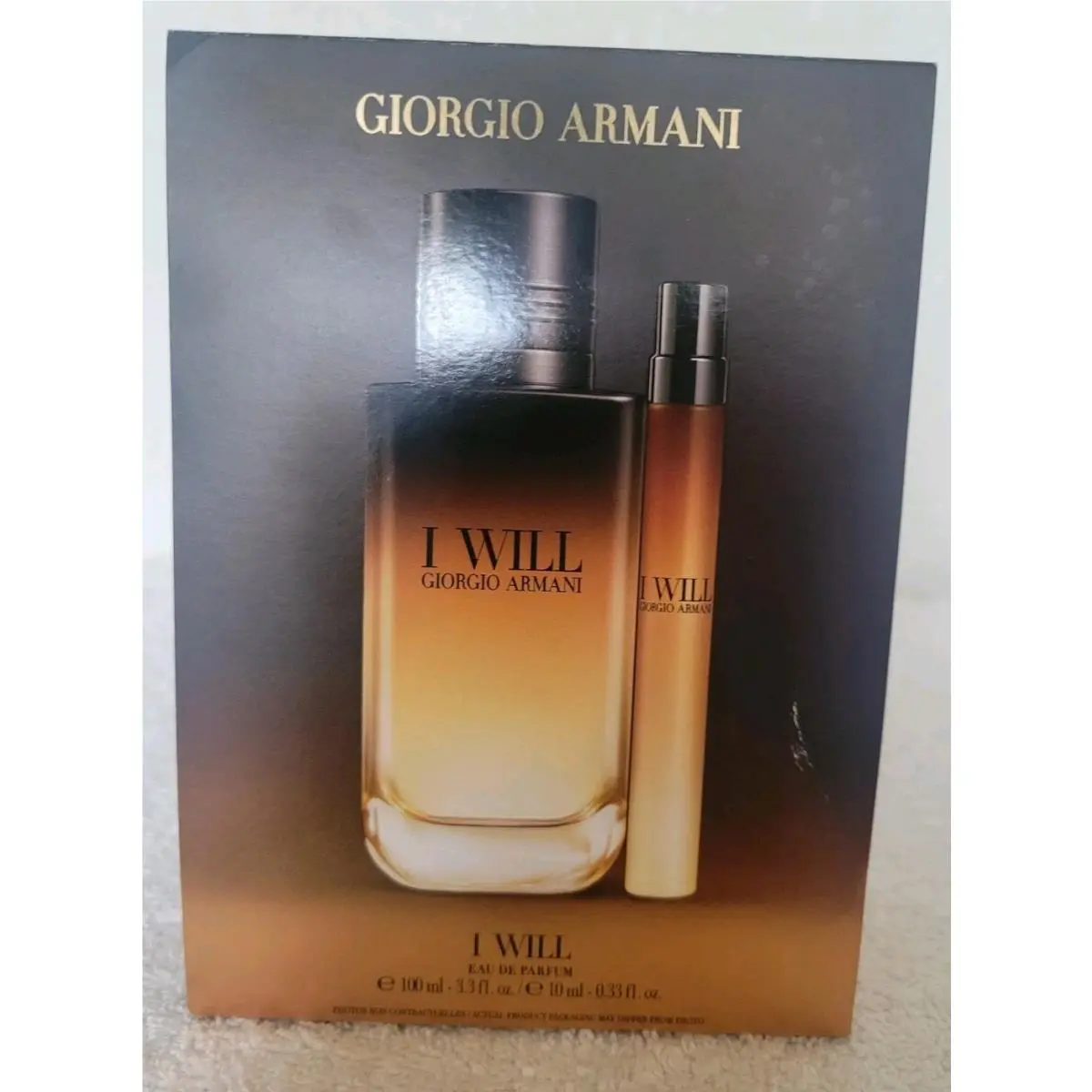 I Will For Mens 3.3 Refillable Spray/w Travel Size by Giorgio Armani