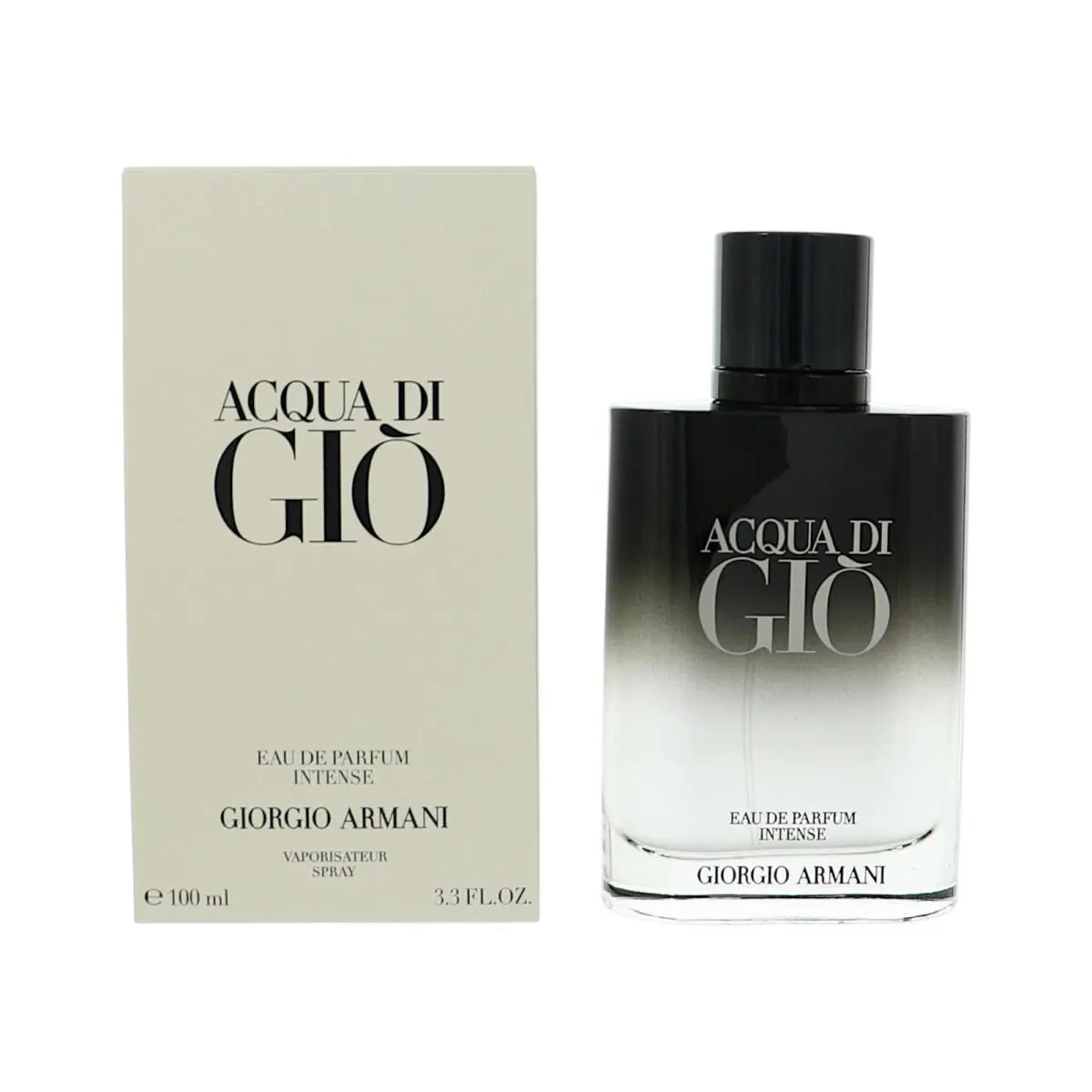 Acqua Di Gio Intense by Giorgio Armani Box For Men 3.3 Oz Eau De Parfum Spray