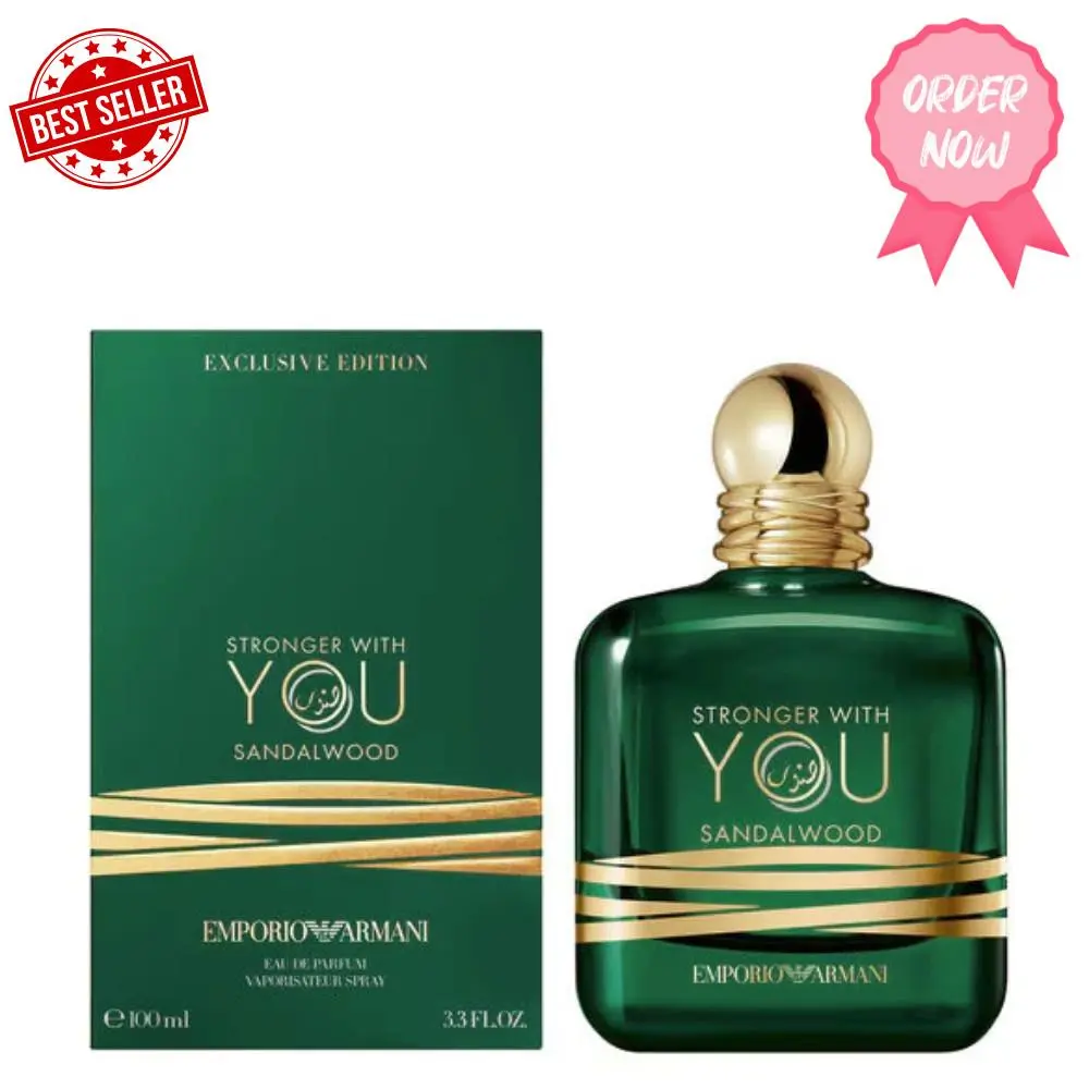 Armani Stronger with You Sandalwood 3.3oz/100ml Edp Spray Box by Giorgio Armani