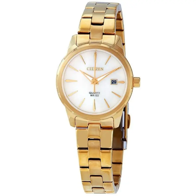 Citizen Women`s Classic Gold Mother of Pearl Quartz Watch - EU6072-56D
