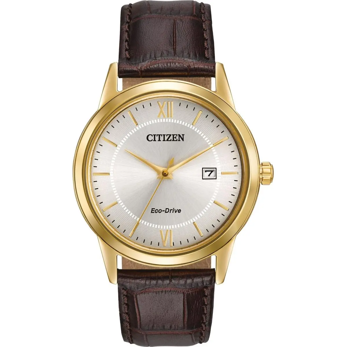 Citizen Eco-drive Leather Mens Watch AW1232-04A